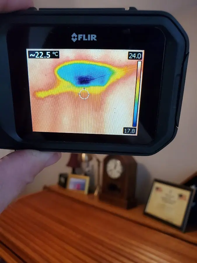 Thermal imaging inspection for water damage in Cleveland
